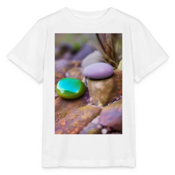 Bunte Steine - Stanley/Stella Kinder T-Shirt MINI CREATOR  - Weiß - Vorne - Maike (125cm)