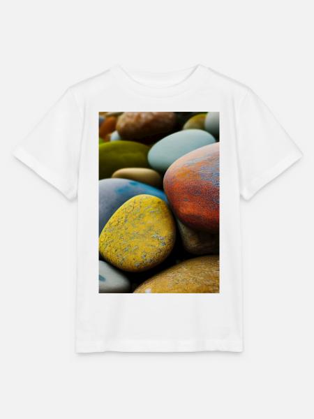 Bunte Steine - Stanley/Stella Kinder T-Shirt MINI CREATOR - Weiß