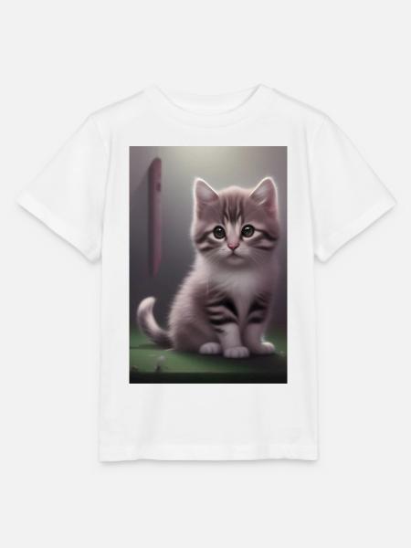 Baby Katze - Stanley/Stella Kinder T-Shirt MINI CREATOR - Weiß