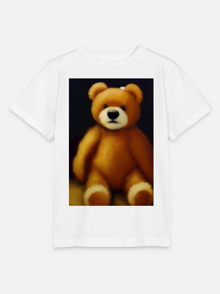 Teddybär - Stanley/Stella Kinder T-Shirt MINI CREATOR - Weiß