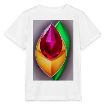Pierres précieuses - T-shirt bio MINI CREATOR Stanley/Stella Enfant - blanc - Devant - Maike (125cm)