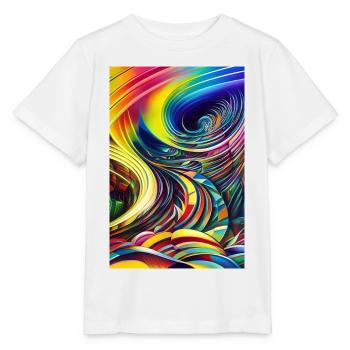 Abstrakte Kunst - Stanley/Stella Kinder T-Shirt MINI CREATOR  - Weiß - Vorne - Maike (125cm)
