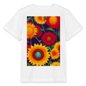 Tournesols - T-shirt bio MINI CREATOR Stanley/Stella Enfant - blanc - Devant - Maike (125cm)