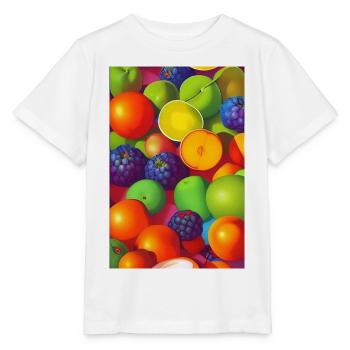 Fruit - T-shirt bio MINI CREATOR Stanley/Stella Enfant - blanc - Devant - Maike (125cm)