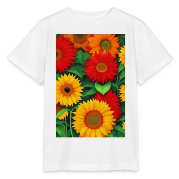 Tournesols - T-shirt bio MINI CREATOR Stanley/Stella Enfant - blanc - Devant - Maike (125cm)