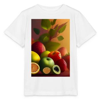 Fruit - T-shirt bio MINI CREATOR Stanley/Stella Enfant - blanc - Devant - Maike (125cm)