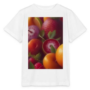 Fruit - T-shirt bio MINI CREATOR Stanley/Stella Enfant - blanc - Devant - Maike (125cm)