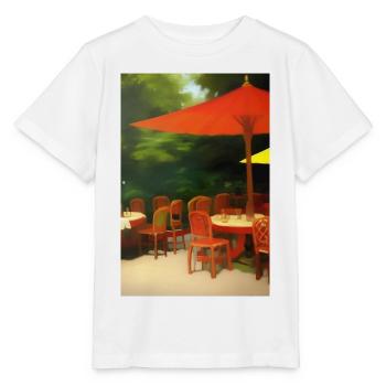 Café asiatique en plein air - T-shirt bio MINI CREATOR Stanley/Stella Enfant - blanc - Devant - Maike (125cm)