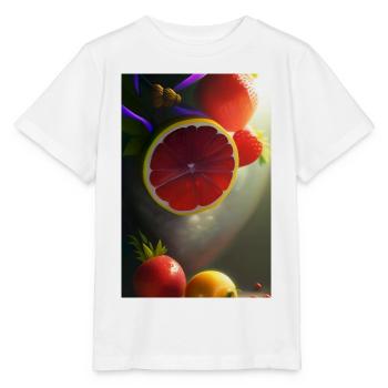 Früchte - Stanley/Stella Kinder T-Shirt MINI CREATOR  - Weiß - Vorne - Maike (125cm)