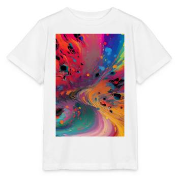 Abstrakte Kunst - Stanley/Stella Kinder T-Shirt MINI CREATOR  - Weiß - Vorne - Maike (125cm)