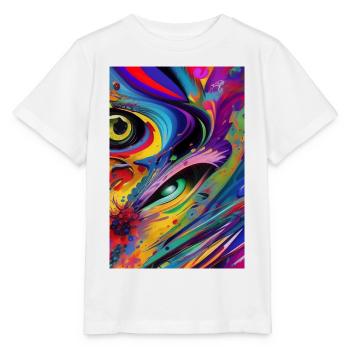 Abstrakte Kunst - Stanley/Stella Kinder T-Shirt MINI CREATOR  - Weiß - Vorne - Maike (125cm)