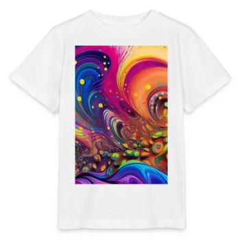 Abstrakte Kunst - Stanley/Stella Kinder T-Shirt MINI CREATOR  - Weiß - Vorne - Maike (125cm)