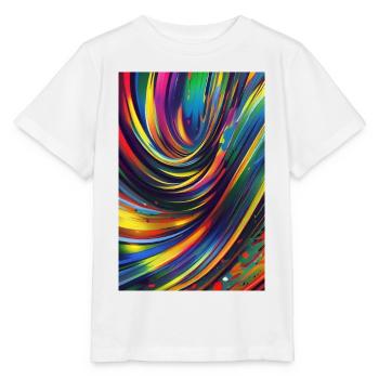 Abstrakte Kunst - Stanley/Stella Kinder T-Shirt MINI CREATOR  - Weiß - Vorne - Maike (125cm)