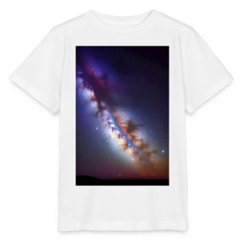 Weltall und Planeten - Stanley/Stella Kinder T-Shirt MINI CREATOR  - Weiß - Vorne - Maike (125cm)