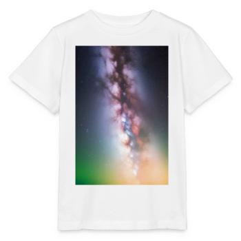 Weltall und Planeten - Stanley/Stella Kinder T-Shirt MINI CREATOR  - Weiß - Vorne - Maike (125cm)