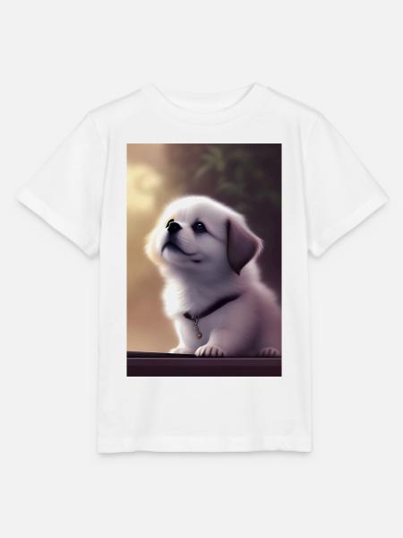 Baby Hund - Stanley/Stella Kinder T-Shirt MINI CREATOR - Weiß