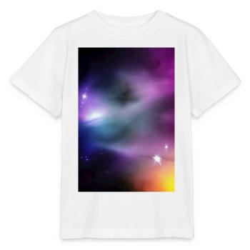 Image de la galaxie - T-shirt bio MINI CREATOR Stanley/Stella Enfant - blanc - Devant - Maike (125cm)