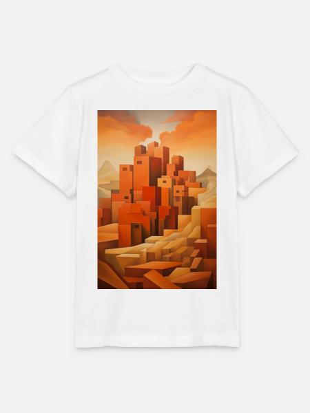 Wüstenlandschaft, Wüstendorf - Stanley/Stella Kinder T-Shirt MINI CREATOR  - Weiß