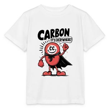 Comic Carbon - It's Everywhere! - Stanley/Stella MINI CREATOR Kids’ T-Shirt - white - Front - Maike (125cm)
