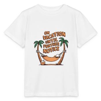 On holiday until further notice - Stanley/Stella MINI CREATOR Kids’ T-Shirt - white - Front - Maike (125cm)