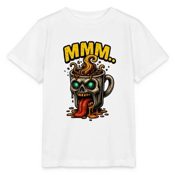 MMM Demon Coffee Mug - Stanley/Stella MINI CREATOR Kids’ T-Shirt - white - Front - Maike (125cm)