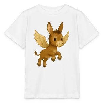 Emil Esel - T-shirt bio MINI CREATOR Stanley/Stella Enfant - blanc - Devant - Maike (125cm)