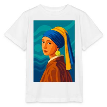 Die Jungfrau (in der Schwebe) - Stanley/Stella Kinder T-Shirt MINI CREATOR  - Weiß - Vorne - Maike (125cm)
