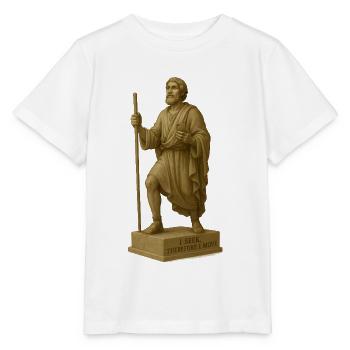 Modern interpretation of the pilgrim - Stanley/Stella MINI CREATOR Kids’ T-Shirt - white - Front - Maike (125cm)
