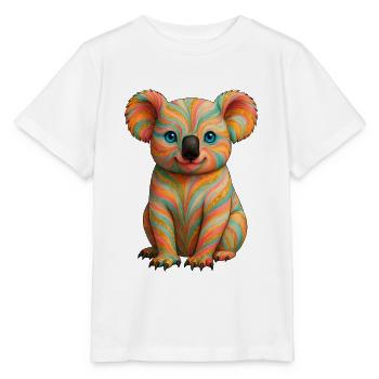 Koala scintillant - T-shirt bio MINI CREATOR Stanley/Stella Enfant - blanc - Devant - Maike (125cm)
