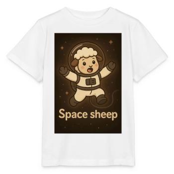 Space sheep - T-shirt bio MINI CREATOR Stanley/Stella Enfant - blanc - Devant - Maike (125cm)