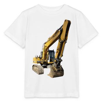 Excavatrice - T-shirt bio MINI CREATOR Stanley/Stella Enfant - blanc - Devant - Maike (125cm)