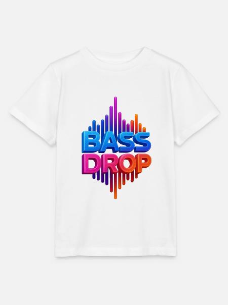 Lebendige Bass-Visualisierung - Stanley/Stella Kinder T-Shirt MINI CREATOR - Weiß