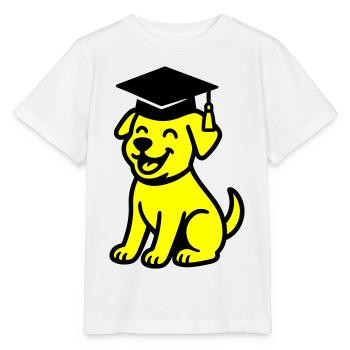 Bachelor Dog / Diploma Dog - Stanley/Stella MINI CREATOR Kids’ T-Shirt - white - Front - Maike (125cm)