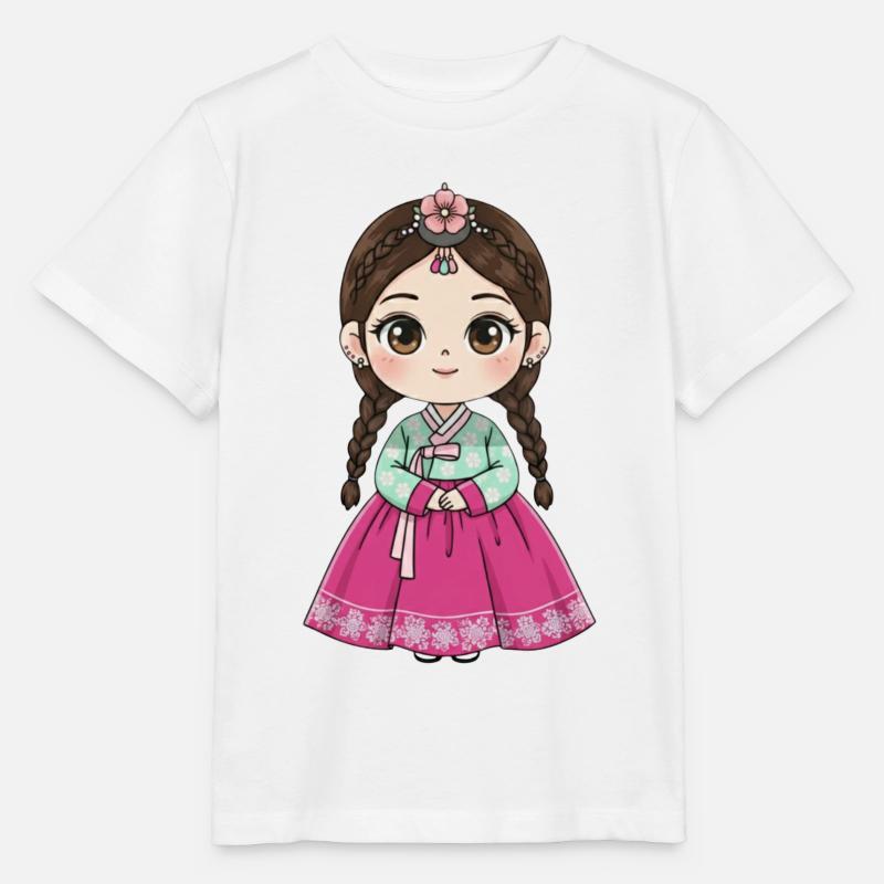 Chibi Hanbok Candy Dream Chaewon - T-shirt bio MINI CREATOR Stanley/Stella Enfant - blanc