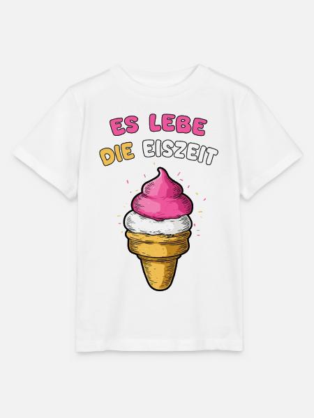 Es lebe die Eiszeit mit Eiscreme - Stanley/Stella Kinder T-Shirt MINI CREATOR - Weiß