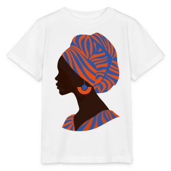 Africa African Woman Traditional Design - Stanley/Stella MINI CREATOR Kids’ T-Shirt - white - Front - Maike (125cm)