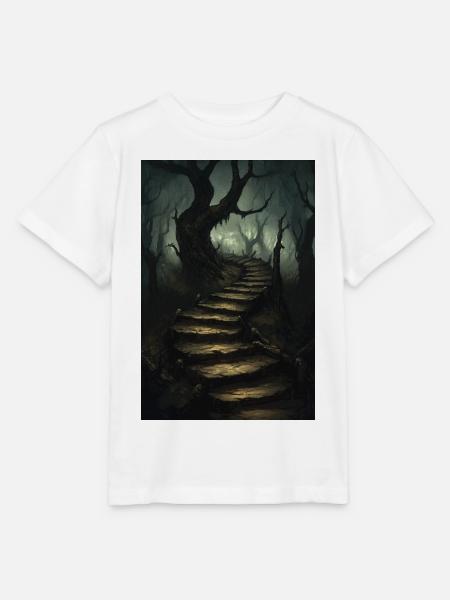 Dark Fantasy Horror Illustration - Stanley/Stella Kinder T-Shirt MINI CREATOR - Weiß