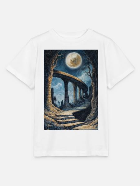 Dark Fantasy Illustration - Stanley/Stella Kinder T-Shirt MINI CREATOR  - Weiß