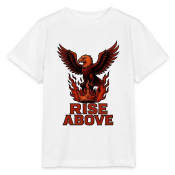 Rise Above – Macht und Ruhm - Stanley/Stella Kinder T-Shirt MINI CREATOR  - Weiß - Vorne - Maike (125cm)
