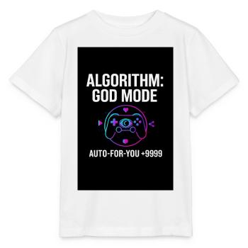 Algorithmus-Gott-Modus - Stanley/Stella Kinder T-Shirt MINI CREATOR  - Weiß - Vorne - Maike (125cm)