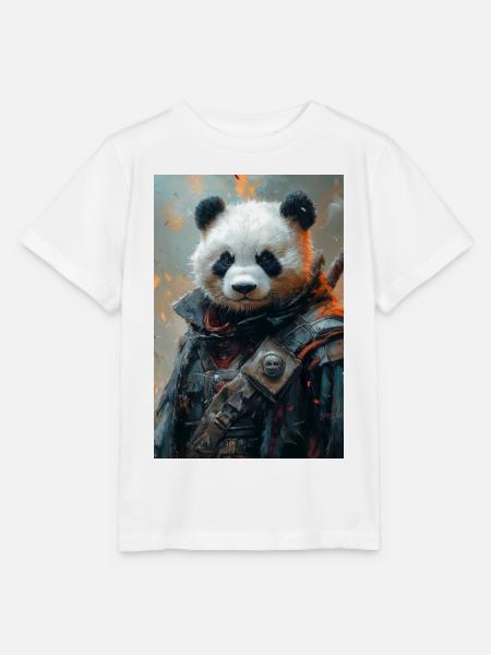 Illustration eines humanoiden Pandas - Stanley/Stella Kinder T-Shirt MINI CREATOR - Weiß