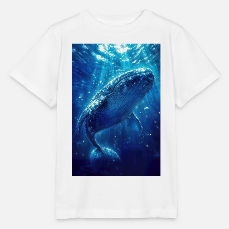 Illustration eines Wals - Stanley/Stella Kinder T-Shirt MINI CREATOR  - Weiß