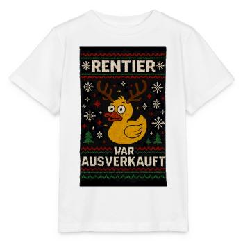 Gummi Ente Weihnachts Spruch - Stanley/Stella Kinder T-Shirt MINI CREATOR  - Weiß - Vorne - Maike (125cm)