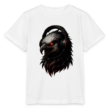 Adler mit Gaming Headset - Stanley/Stella Kinder T-Shirt MINI CREATOR  - Weiß - Vorne - Maike (125cm)