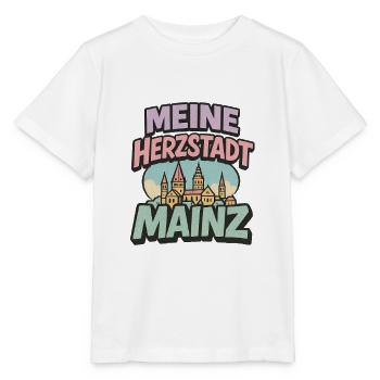 Mayence Herzstadt - T-shirt bio MINI CREATOR Stanley/Stella Enfant - blanc - Devant - Maike (125cm)