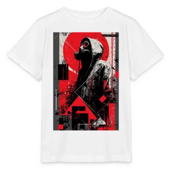 Gas Mask in Graffiti Dystopia - Stanley/Stella MINI CREATOR Kids’ T-Shirt - white - Front - Maike (125cm)