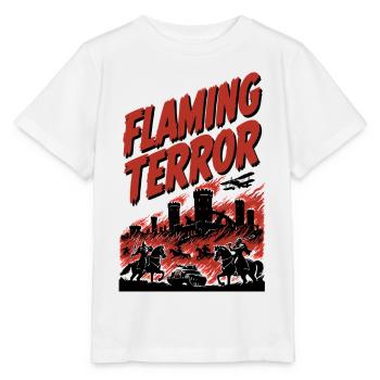 Flammender Terror: Stadtbrand - Stanley/Stella Kinder T-Shirt MINI CREATOR  - Weiß - Vorne - Maike (125cm)