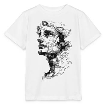 Shadow Braid Silhouette - Stanley/Stella MINI CREATOR Kids’ T-Shirt - white - Front - Maike (125cm)