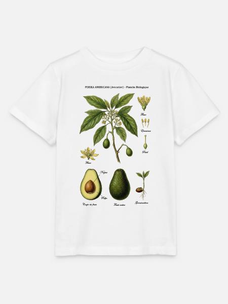 Botanical Board Avocado Tree Naturstudie - Stanley/Stella Kinder T-Shirt MINI CREATOR - Weiß