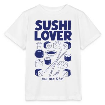 Sushi-Liebhaber: Reis, Nori & Soja - Stanley/Stella Kinder T-Shirt MINI CREATOR  - Weiß - Vorne - Maike (125cm)